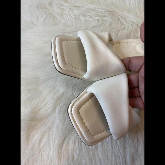 A New Day Target White Square Toe Sz 7 Women’s Pump Wrap Strap Beachy Summery - Picture 4 of 13